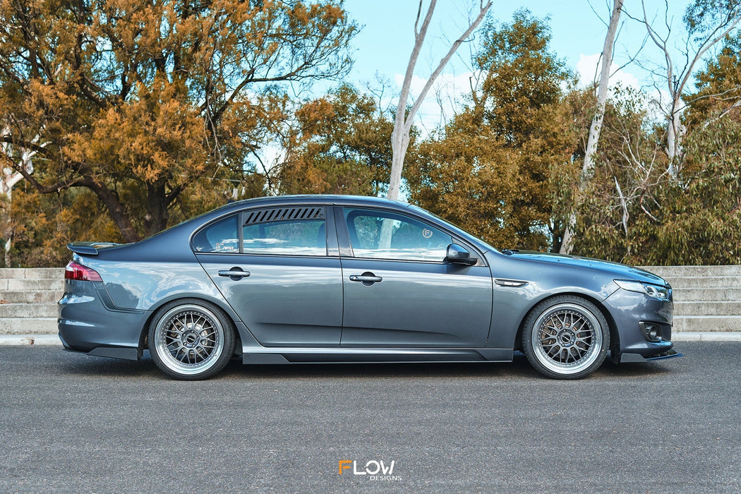 Falcon FGX Side Skirt Splitters (TEXTURED: Pair)-Flow Designs