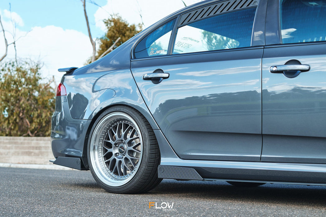 Falcon FGX Side Skirt Splitters (TEXTURED: Pair)-Flow Designs