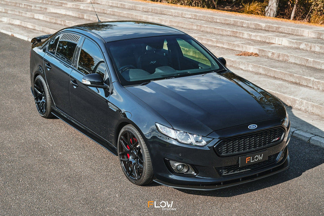 Falcon FGX Side Skirt Splitters (TEXTURED: Pair)-Flow Designs