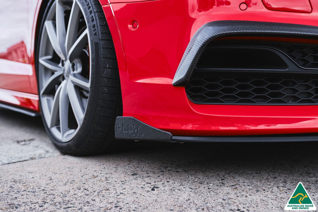 S3 8V Sedan Pre-Facelift Front Lip Splitter Winglets (Pair)-Flow Designs
