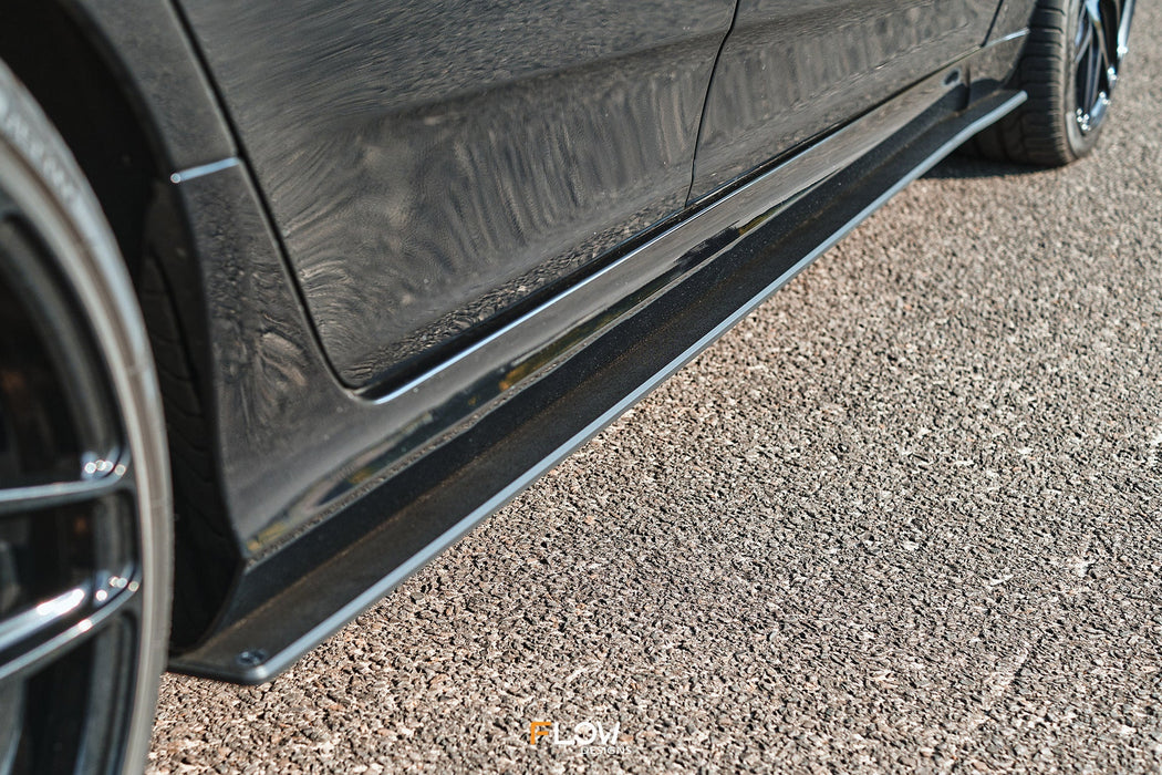 Falcon FGX Side Skirt Splitters (TEXTURED: Pair)-Flow Designs