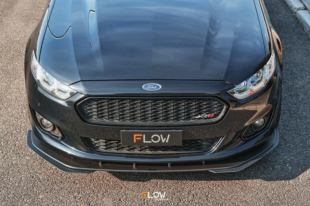Falcon FGX Front Lip Splitter (TEXTURED)-Flow Designs