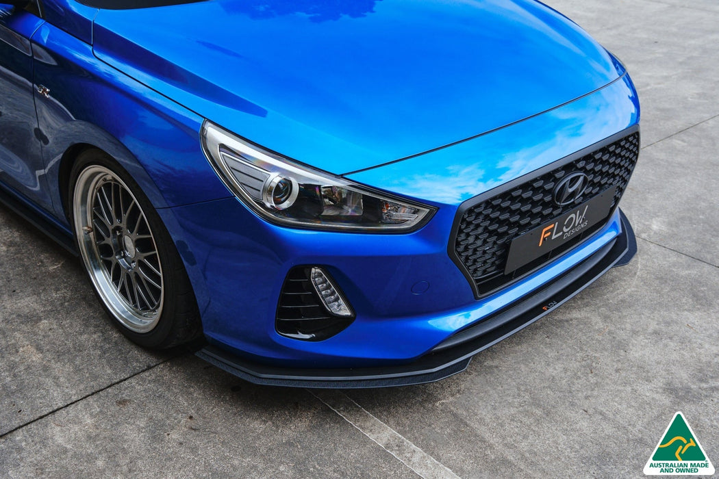 i30 SR Hatch (2017-2018) Front Lip Splitter Extensions (Pair)-Flow Designs