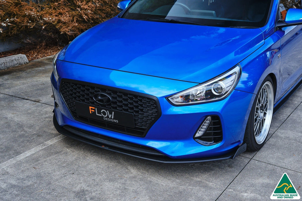 i30 SR Hatch (2017-2018) Front Lip Splitter Winglets (Pair)-Flow Designs