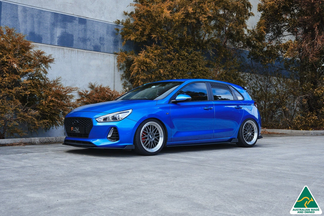 i30 SR Hatch (2017-2018) Side Skirt Splitter Winglets (Pair)-Flow Designs