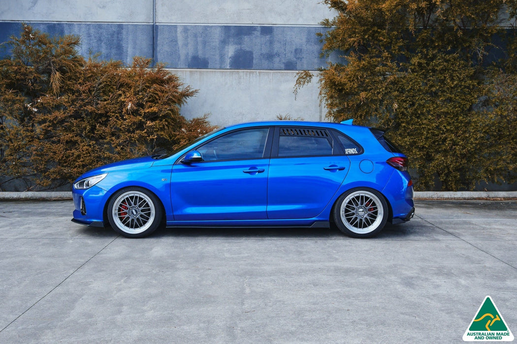 i30 SR Hatch (2017-2018) Side Skirt Splitters (Pair)-Flow Designs