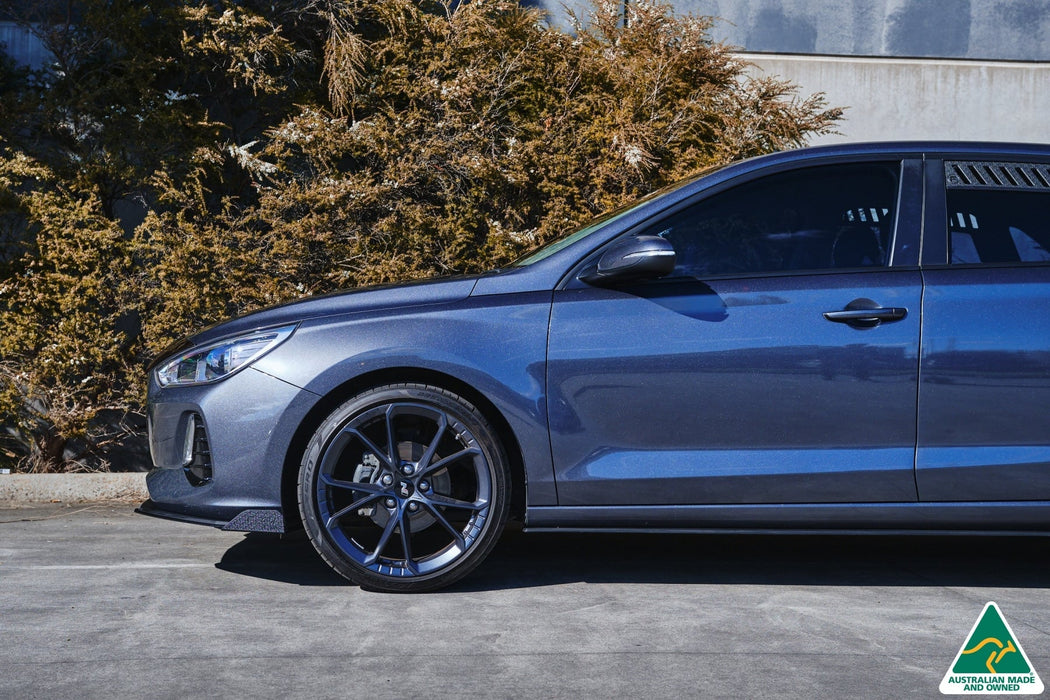 i30 Hatch PD1, PD2 2018-2020 Front Lip Splitter Winglets (Pair)-Flow Designs