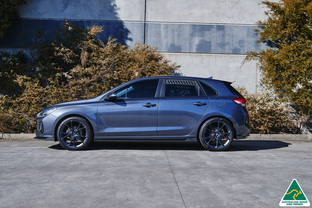 i30 Hatch PD1, PD2 2018-2020 Side Skirt Splitters (Pair)-Flow Designs