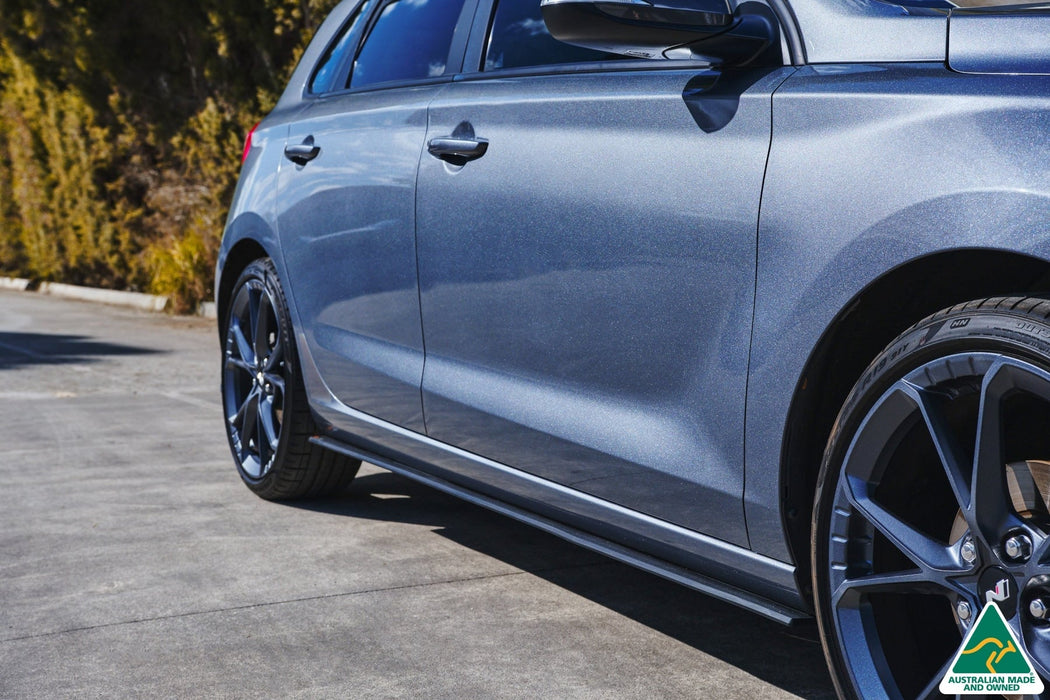 i30 Hatch PD1, PD2 2018-2020 Side Skirt Splitters (Pair)-Flow Designs