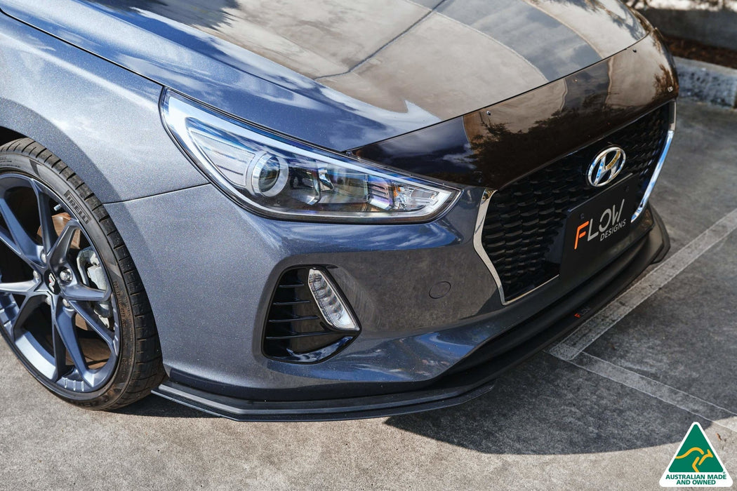 i30 Hatch PD1, PD2 2018-2020 Front Lip Splitter Extensions (Pair)-Flow Designs