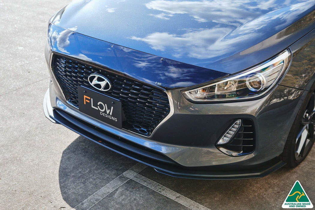 i30 Hatch PD1, PD2 2018-2020 Front Lip Splitter Extensions (Pair)-Flow Designs