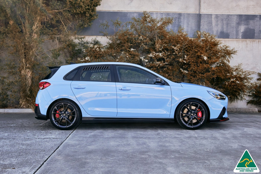 i30N Hatch PD FL 2021 Side Skirt Splitters (Pair)-Flow Designs
