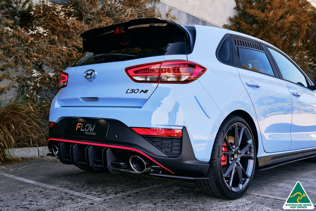 i30N Hatch PD FL Rear Spoiler Extension-Flow Designs
