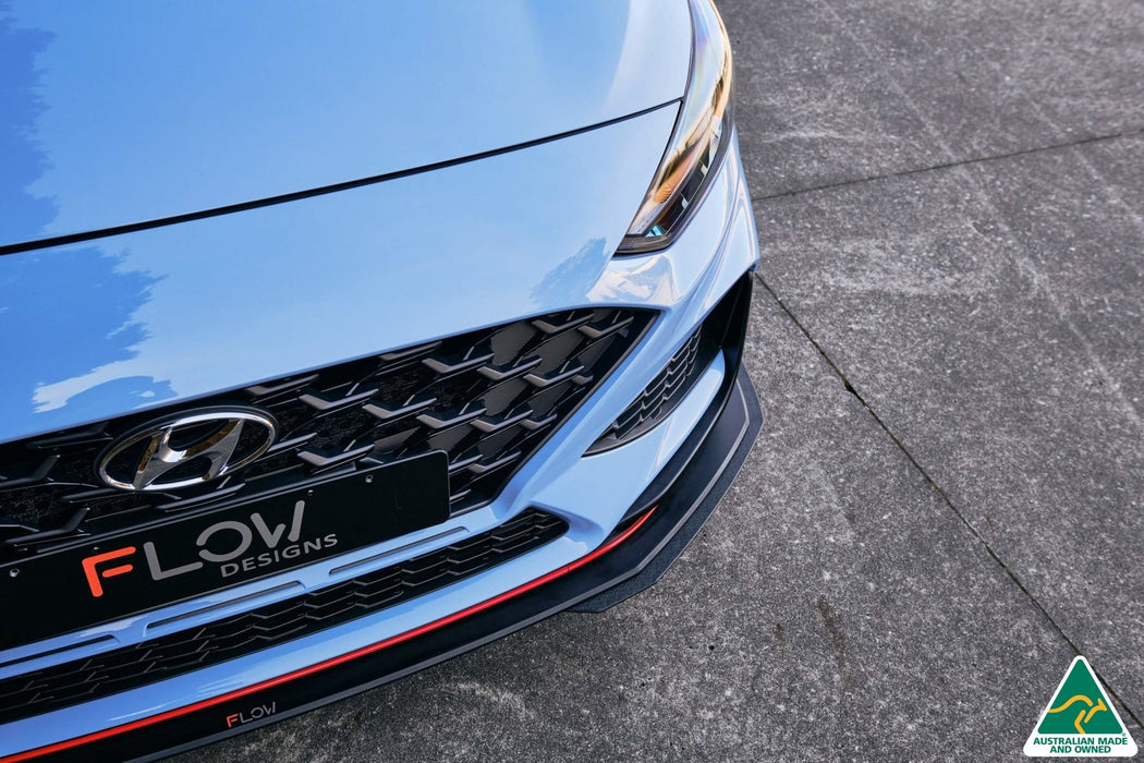 i30N Hatch PD FL 2021 Front Lip Splitter Extensions (Pair)-Flow Designs
