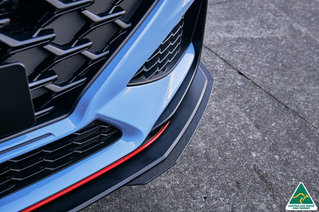 i30N Hatch PD FL 2021 Front Lip Splitter & Reinforcement Brackets-Flow Designs