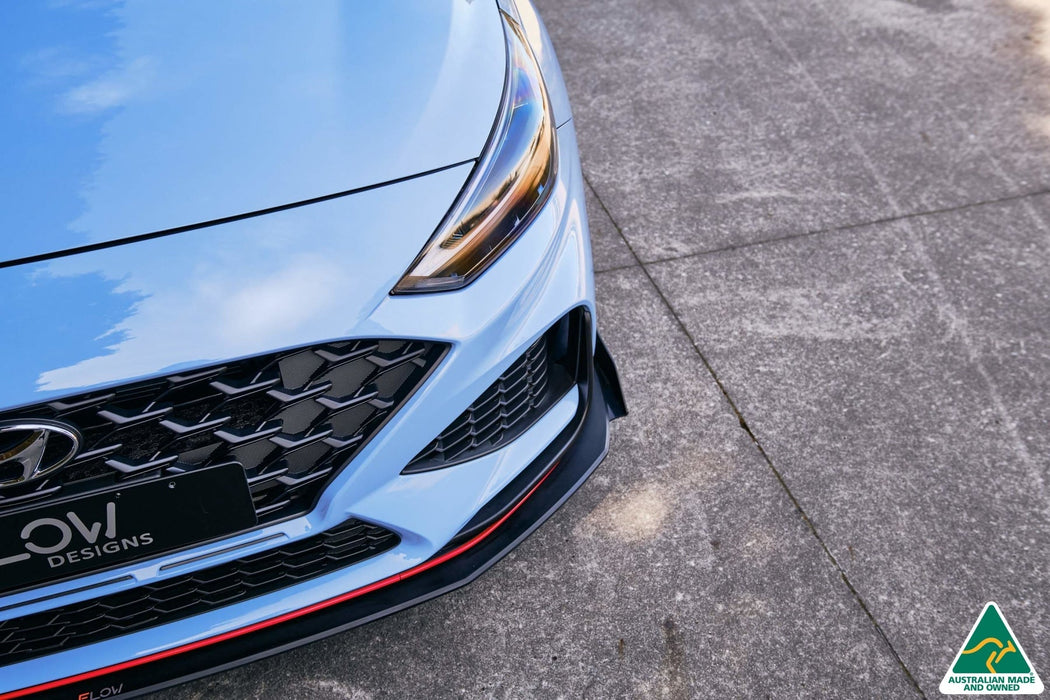 i30N Hatch PD FL 2021 Front Lip Splitter Winglets (Pair)-Flow Designs