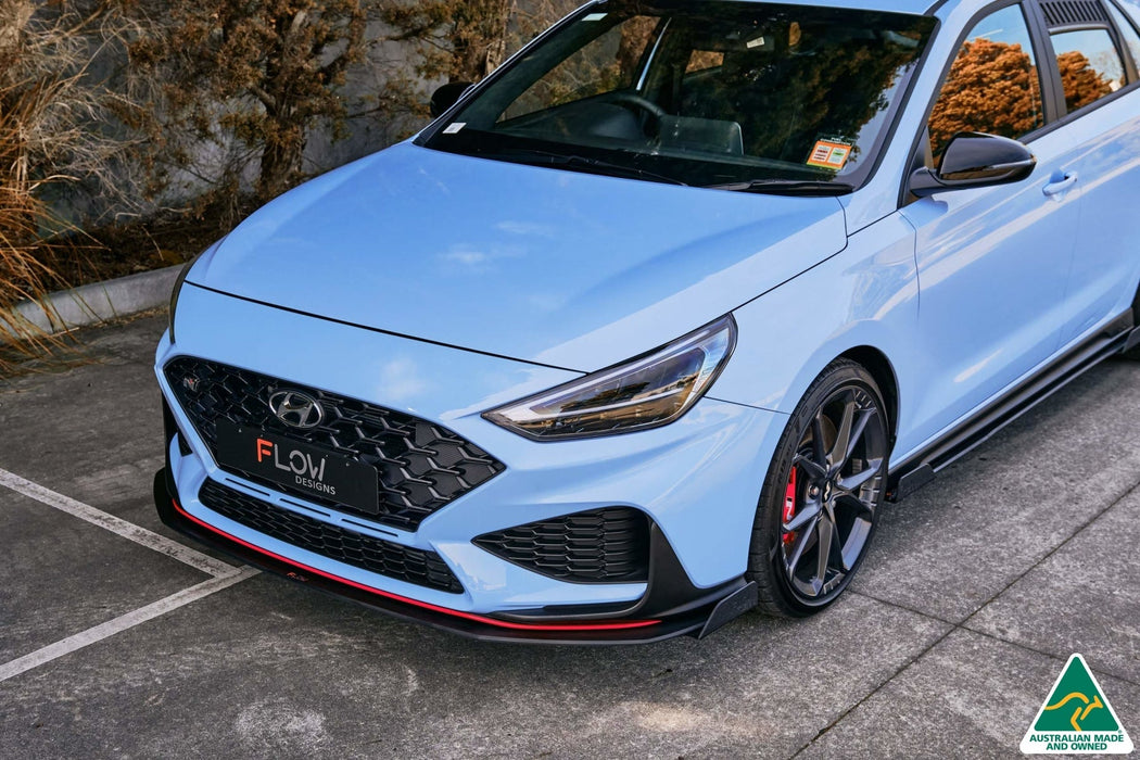 i30N Hatch PD FL 2021 Front Lip Splitter Winglets (Pair)-Flow Designs