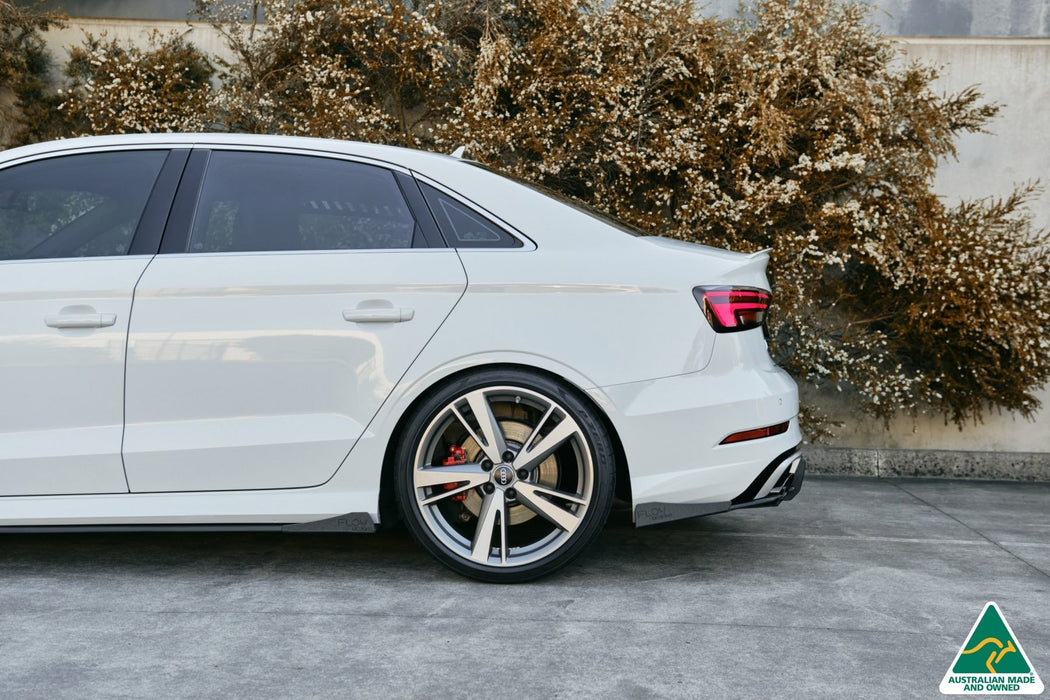 RS3 8V Sedan Facelift Side Skirt Splitter Winglets (Pair)-Flow Designs