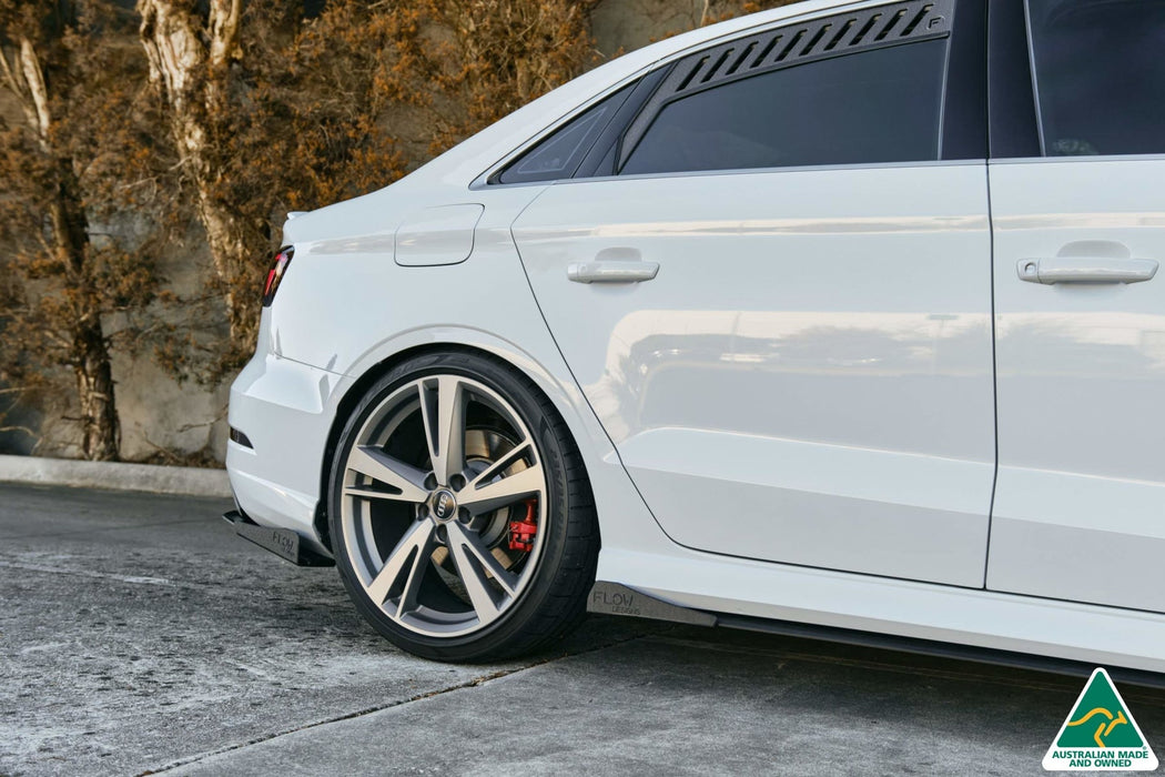 RS3 8V Sedan Facelift Side Skirt Splitter Winglets (Pair)-Flow Designs