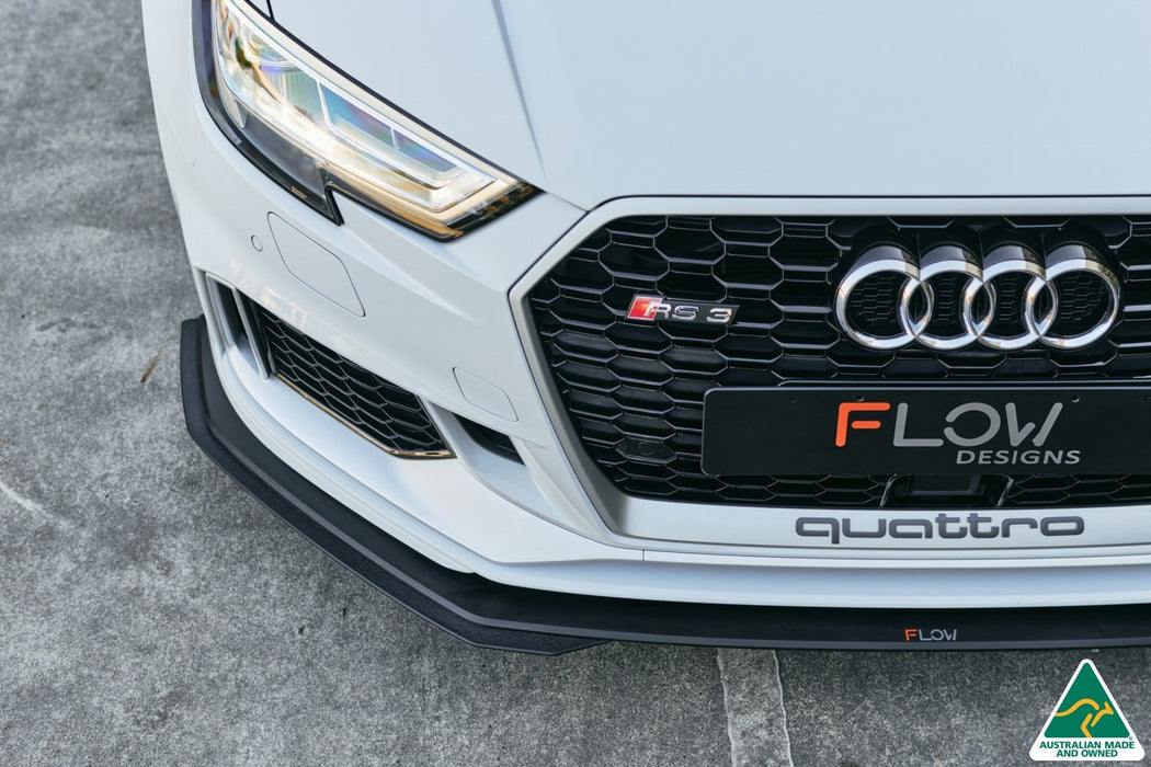 RS3 8V Sedan Facelift Front Lip Splitter Extensions (Pair)-Flow Designs