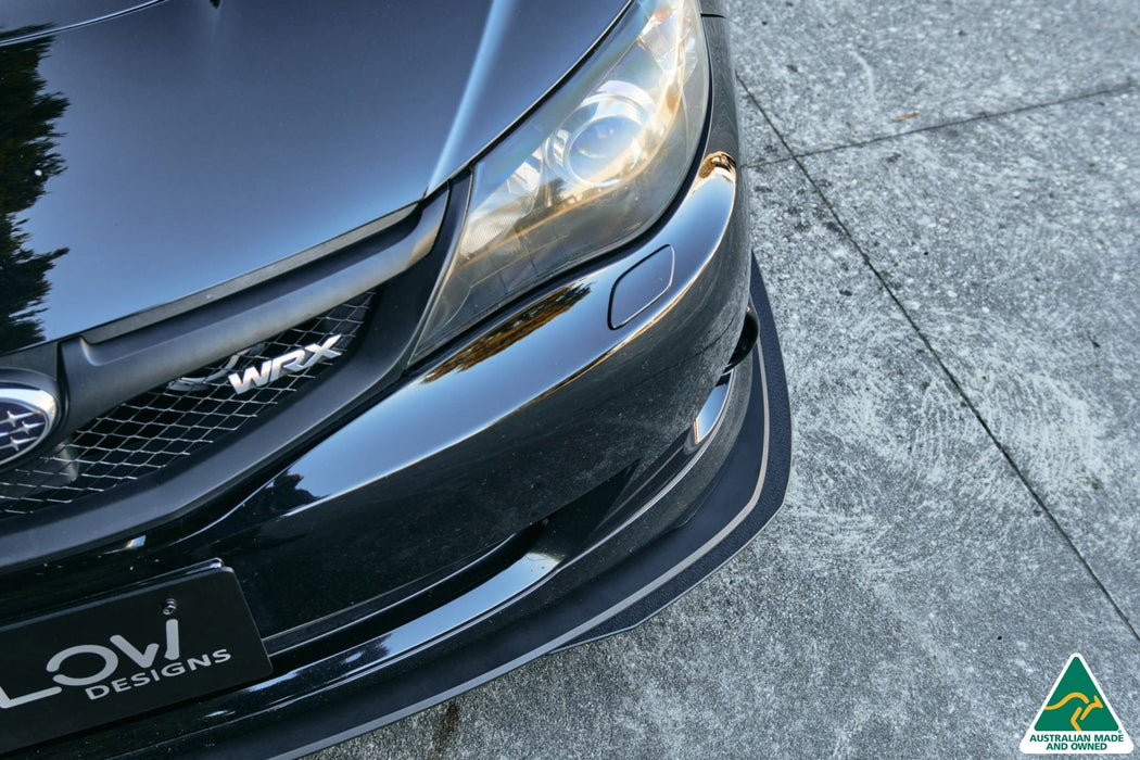 Impreza WRX/RS G3 Hatch PFL Front Lip Splitter Extensions (Pair)-Flow Designs