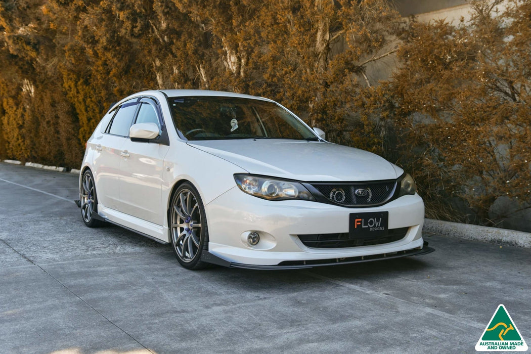 Impreza WRX/RS G3 Hatch PFL Front Lip Splitter Winglets (Pair)-Flow Designs