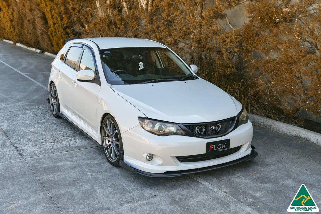 Impreza WRX/RS G3 Hatch PFL Front Lip Splitter & Mounting Brace-Flow Designs
