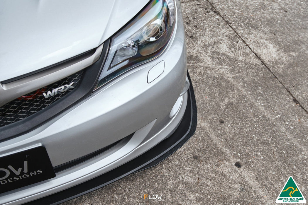 Impreza WRX/RS G3 Sedan PFL Front Lip Splitter Extensions (Pair)-Flow Designs