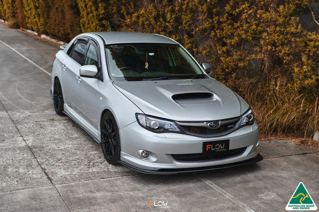 Impreza WRX/RS G3 Sedan PFL Front Lip Splitter Extensions (Pair)-Flow Designs