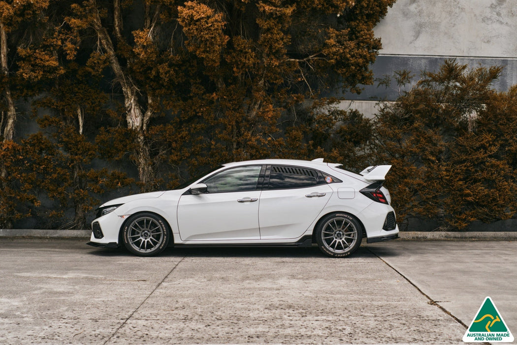 FK4/FK7 Civic RS Hatch PFL Side Skirt Splitters (Pair)-Flow Designs