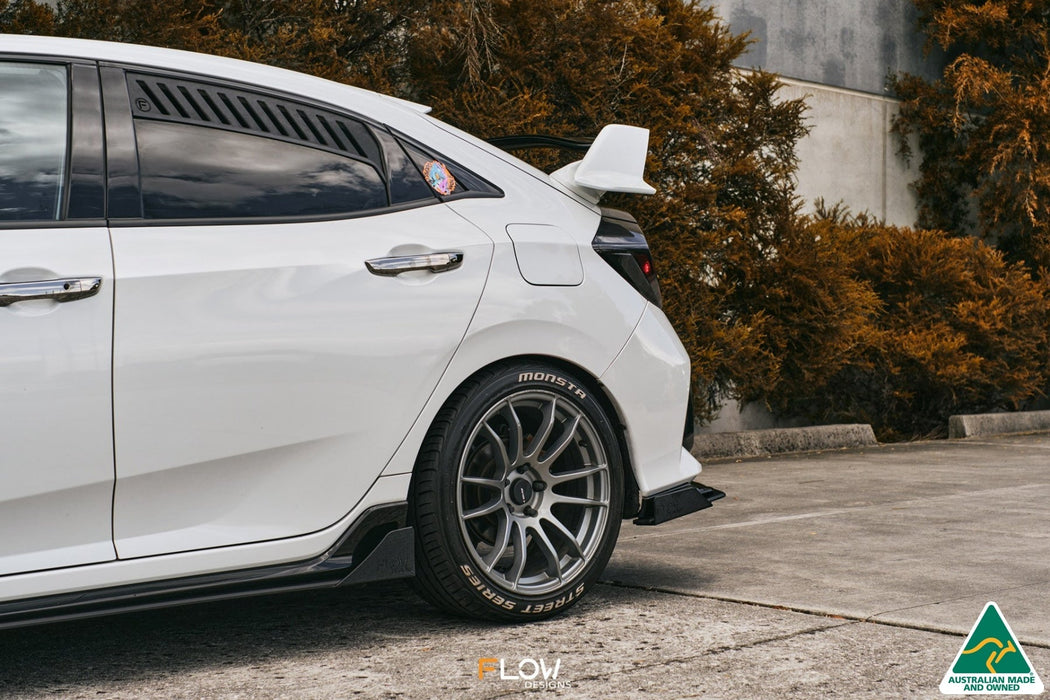 FK4/FK7 Civic RS Hatch PFL Side Skirt Splitter Winglets (Pair)-Flow Designs