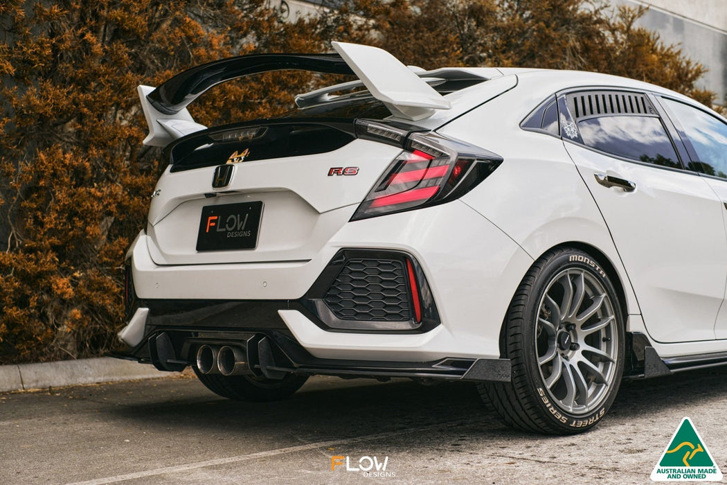 FK4/FK7 Civic RS Hatch PFL Rear Spat Winglets (Pair)-Flow Designs