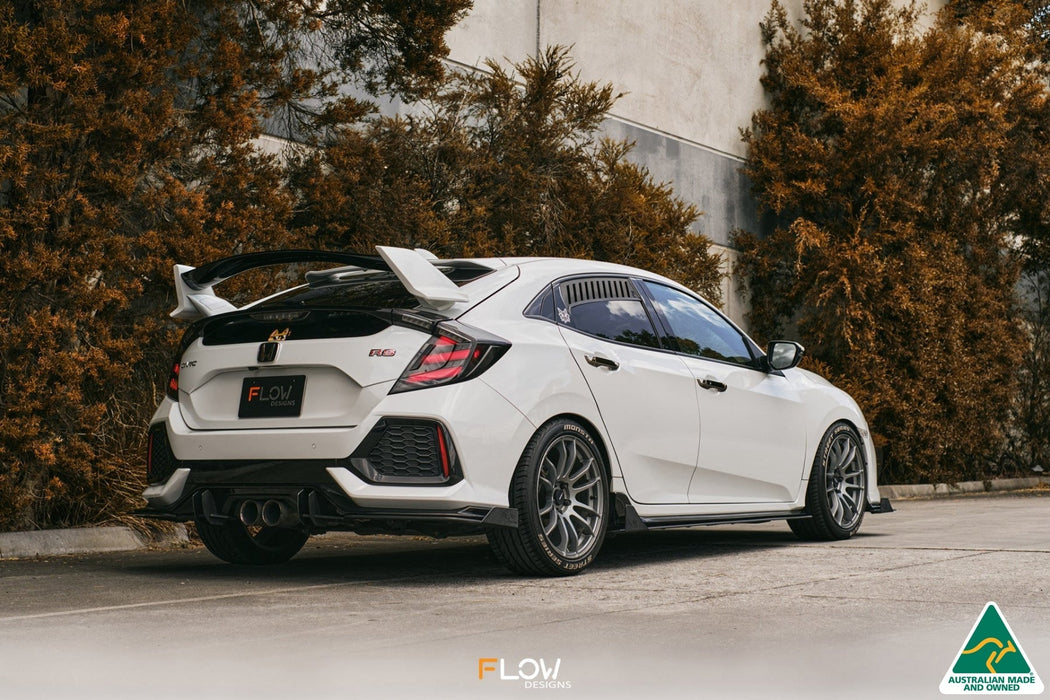 FK4/FK7 Civic RS Hatch PFL Rear Spat Winglets (Pair)-Flow Designs