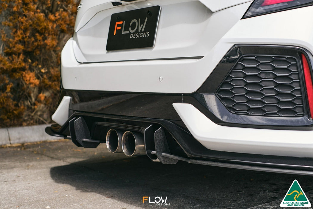 FK4/FK7 Civic RS Hatch PFL Flow-Lock Rear Diffuser-Flow Designs