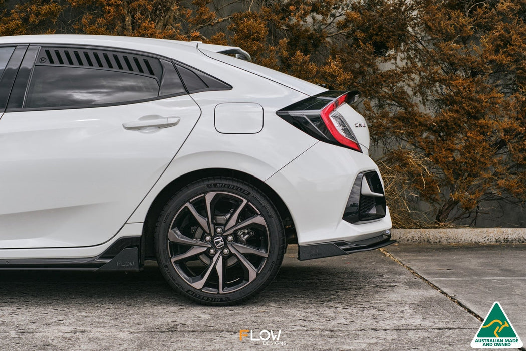 FK4/FK7 Civic RS Hatch FL Rear Spat Winglets (Pair)-Flow Designs