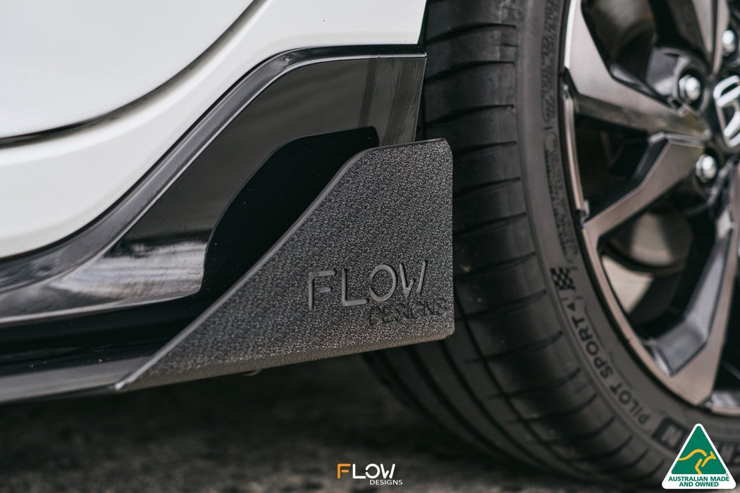 FK4/FK7 Civic RS Hatch FL Side Skirt Splitter Winglets (Pair)-Flow Designs