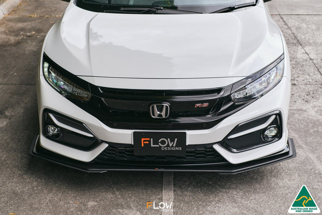 FK4/FK7 Civic RS Hatch FL Front Lip Splitter-Flow Designs