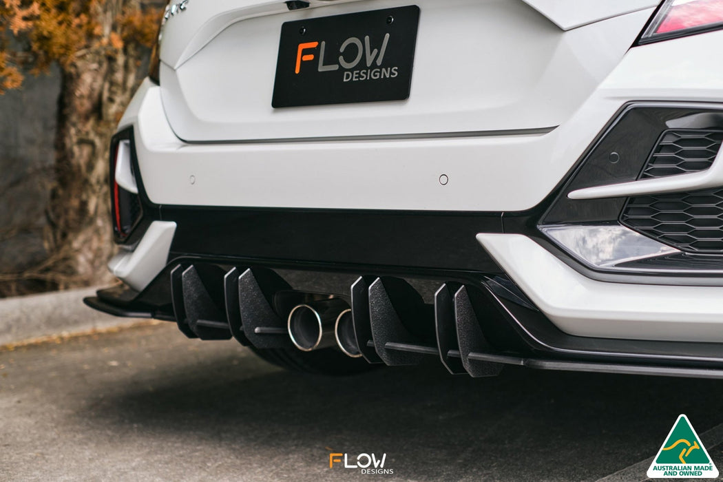 FK4/FK7 Civic RS Hatch FL Flow-Lock Rear Diffuser-Flow Designs
