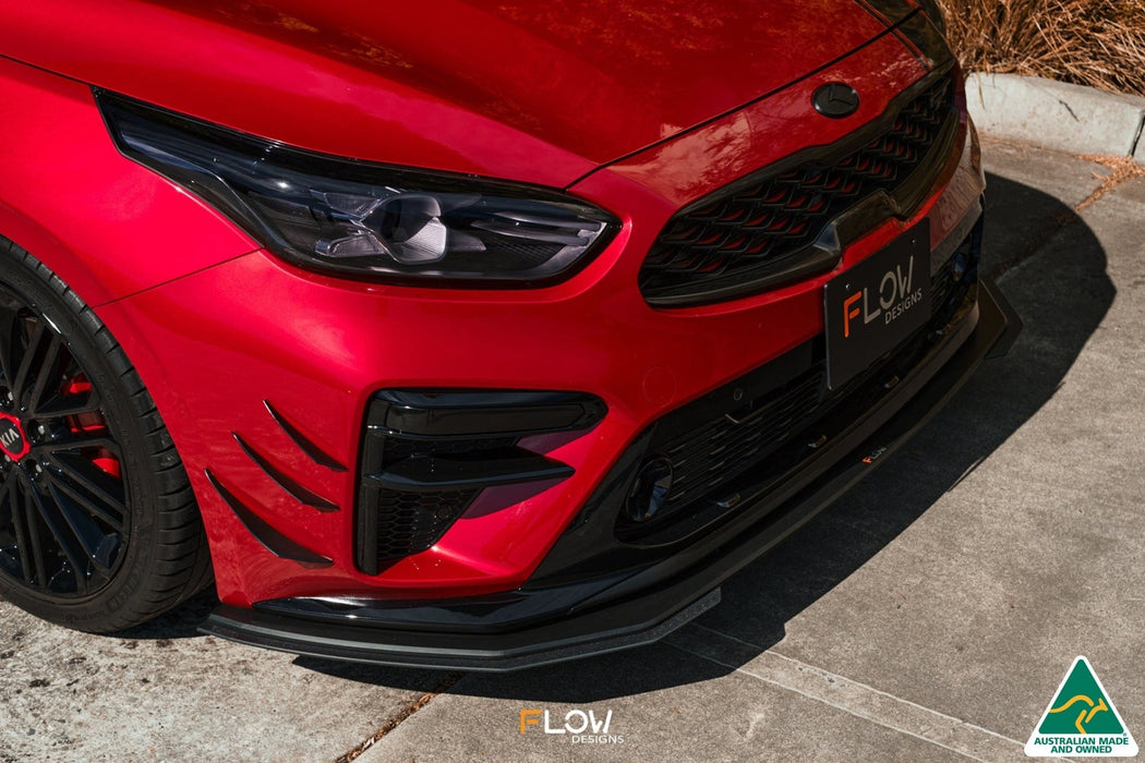 Cerato GT PFL Front Lip Splitter Extensions (Pair)-Flow Designs
