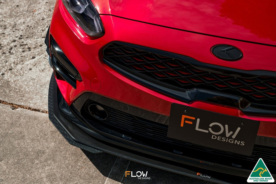 Cerato GT PFL Front Lip Splitter Extensions (Pair)-Flow Designs