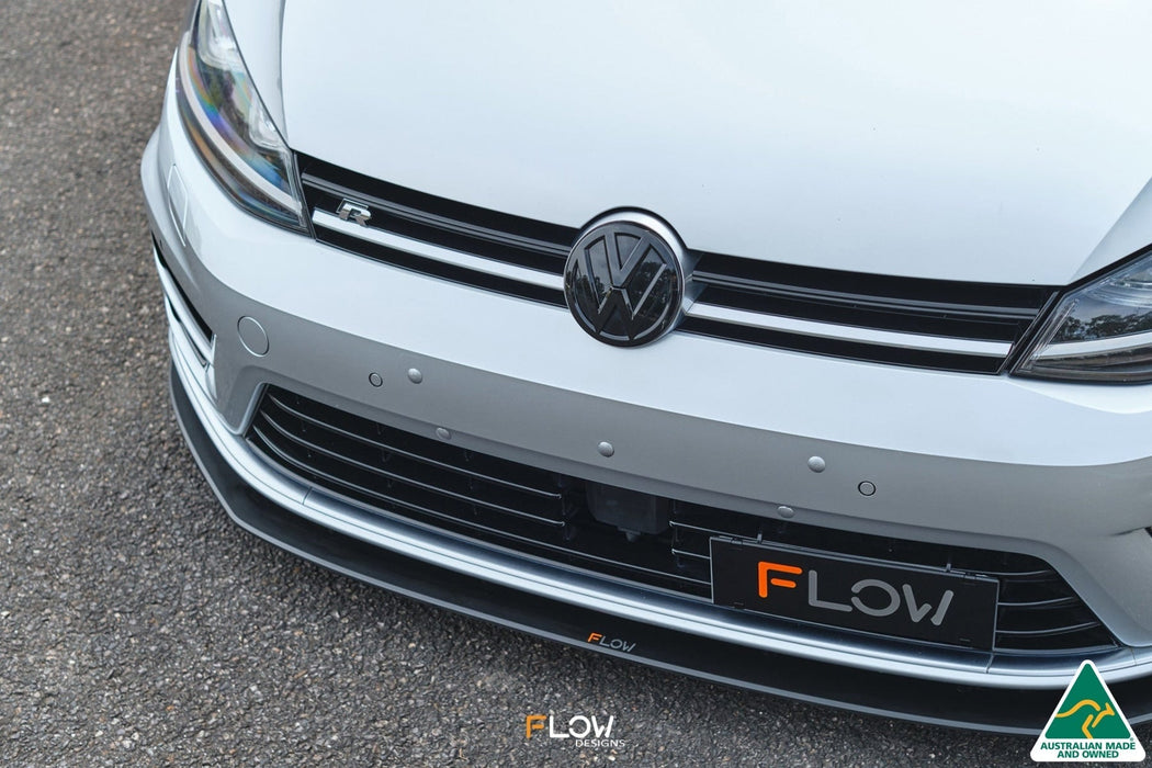 MK7 Golf R (EU/AU) Chassis Mounted Front Lip Splitter V3(Clearance-old design-no finish selection)-Flow Designs