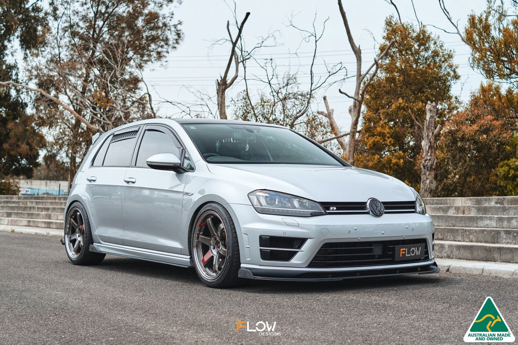 MK7 Golf R (USDM) Chassis Mounted Front Lip Splitter V3-Flow Designs