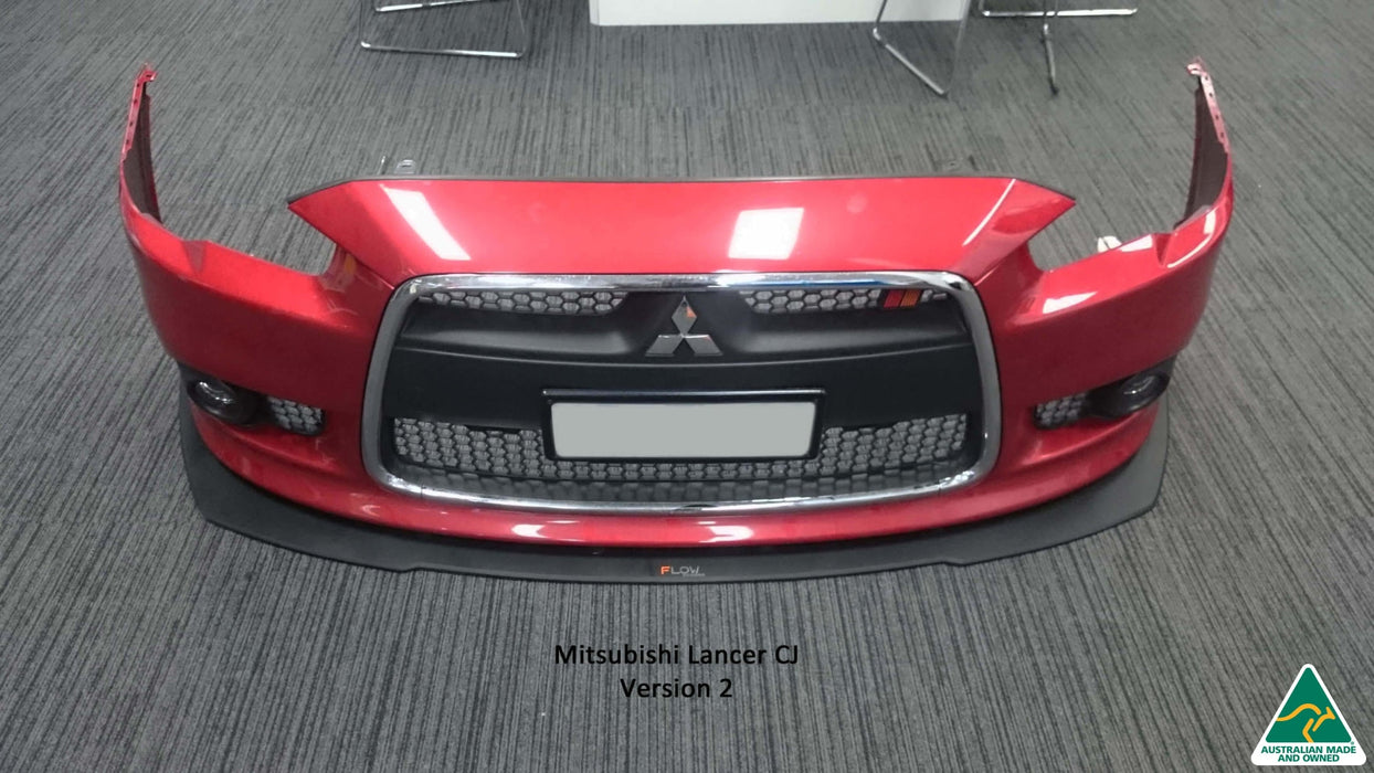 Lancer Ralliart CJ Front Splitter V2-Flow Designs