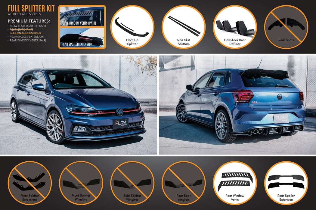 AW Polo GTI Full Splitter Set-Flow Designs