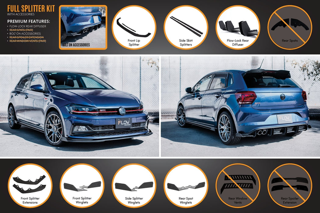 AW Polo GTI Full Splitter Set-Flow Designs