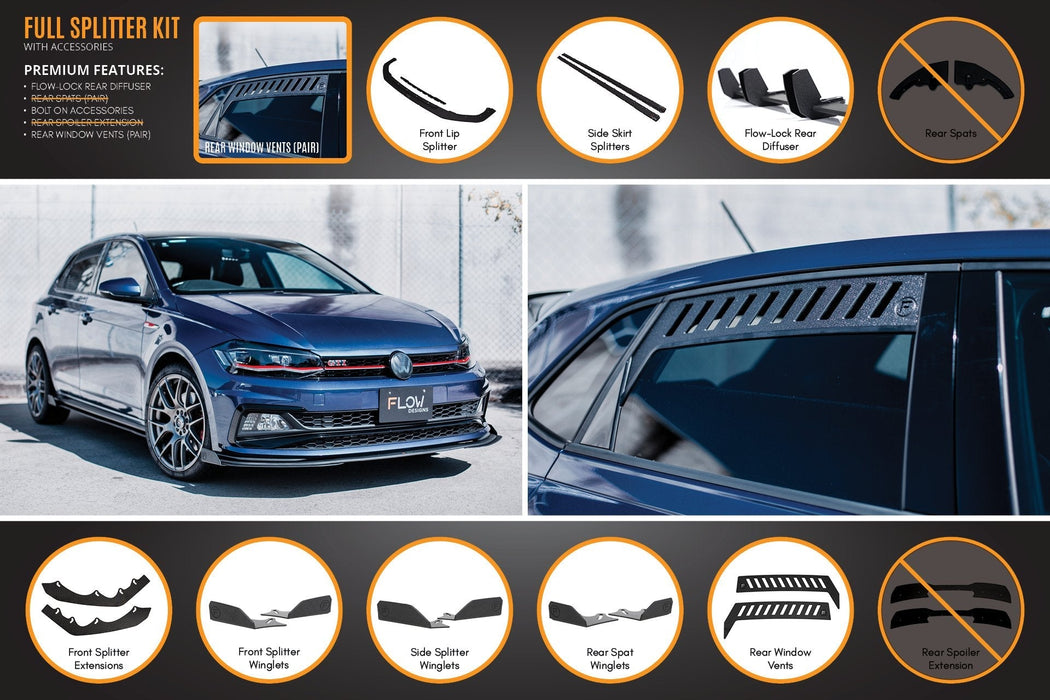 AW Polo GTI Full Splitter Set-Flow Designs