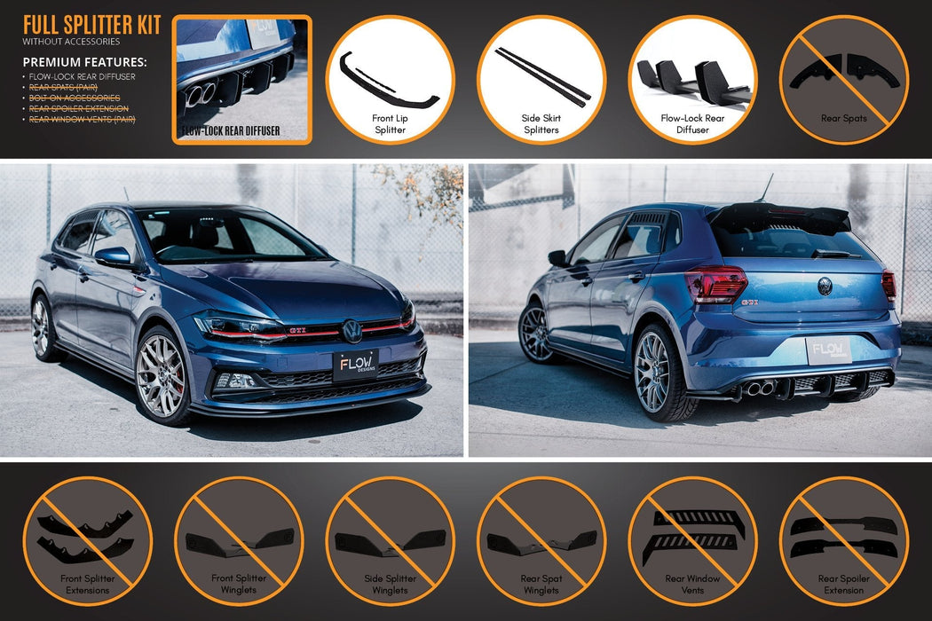 AW Polo GTI Full Splitter Set-Flow Designs