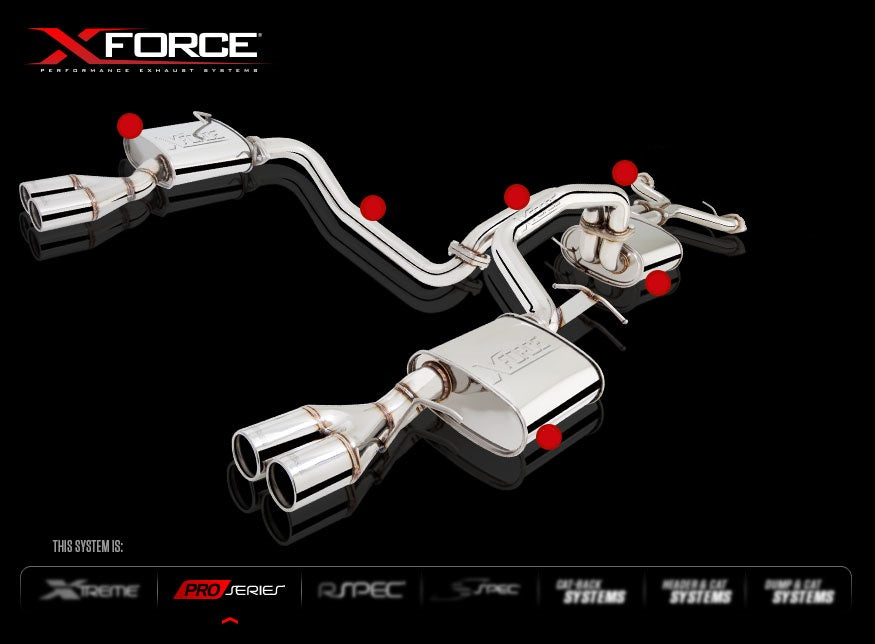 FORD FALCON BF 2005-08 GT GT-P V8 SEDAN EXHAUST Cat Back 2.5 Inch
