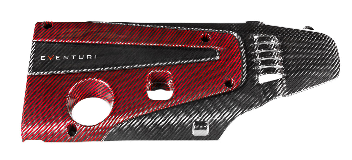 Eventuri - FK8 and FK2 Engine Cover Red and Black