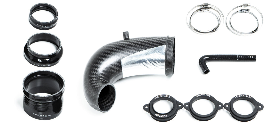 Eventuri - Audi TURBO INLET Gen 2 RS3 8V, RS3 8Y, TTRS 8S USA ONLY - Audi RS3 8Y LHD Carbon turbo inlet with NO FLANGE